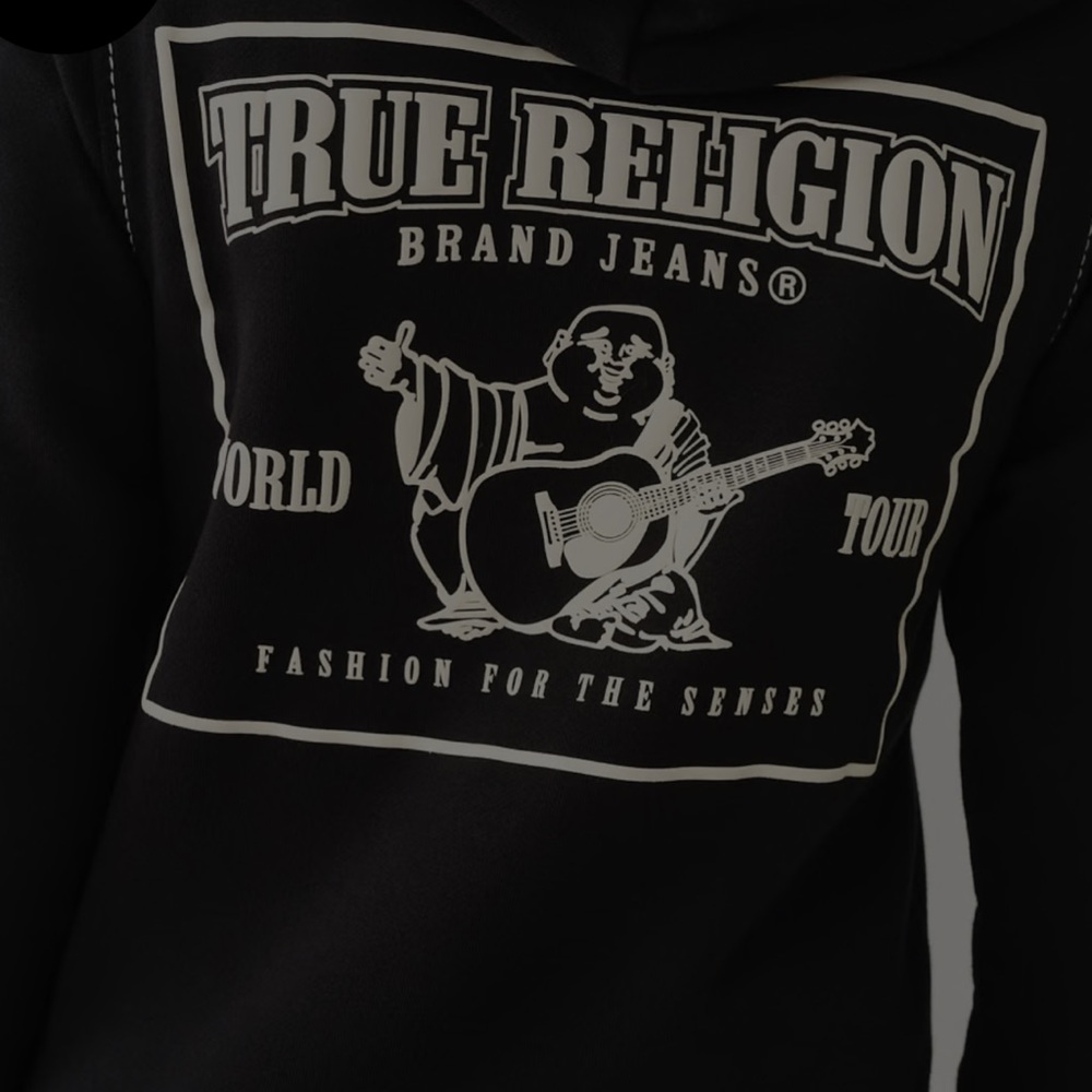True Religion Black womens zip up